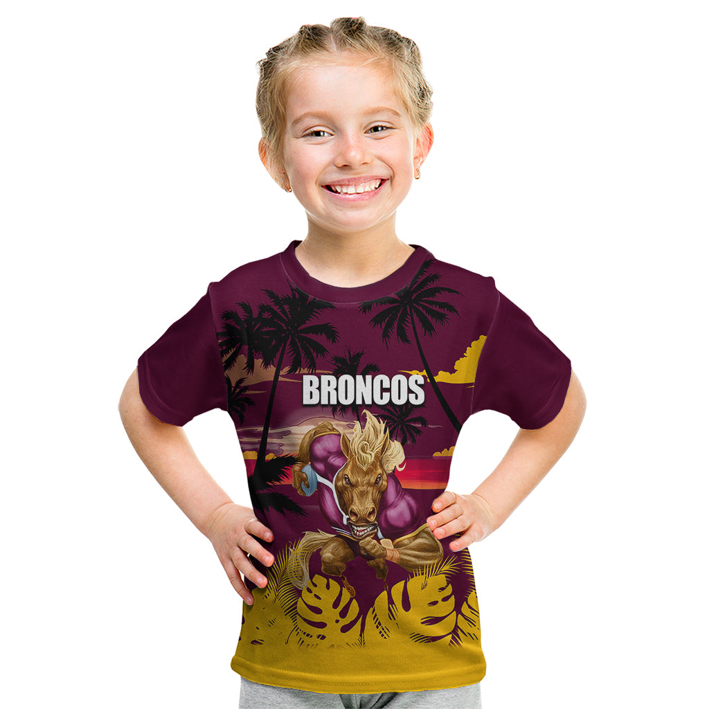 NRL Broncos Kid T Shirt Summer Vibe Style - Vibe Hoodie Shop