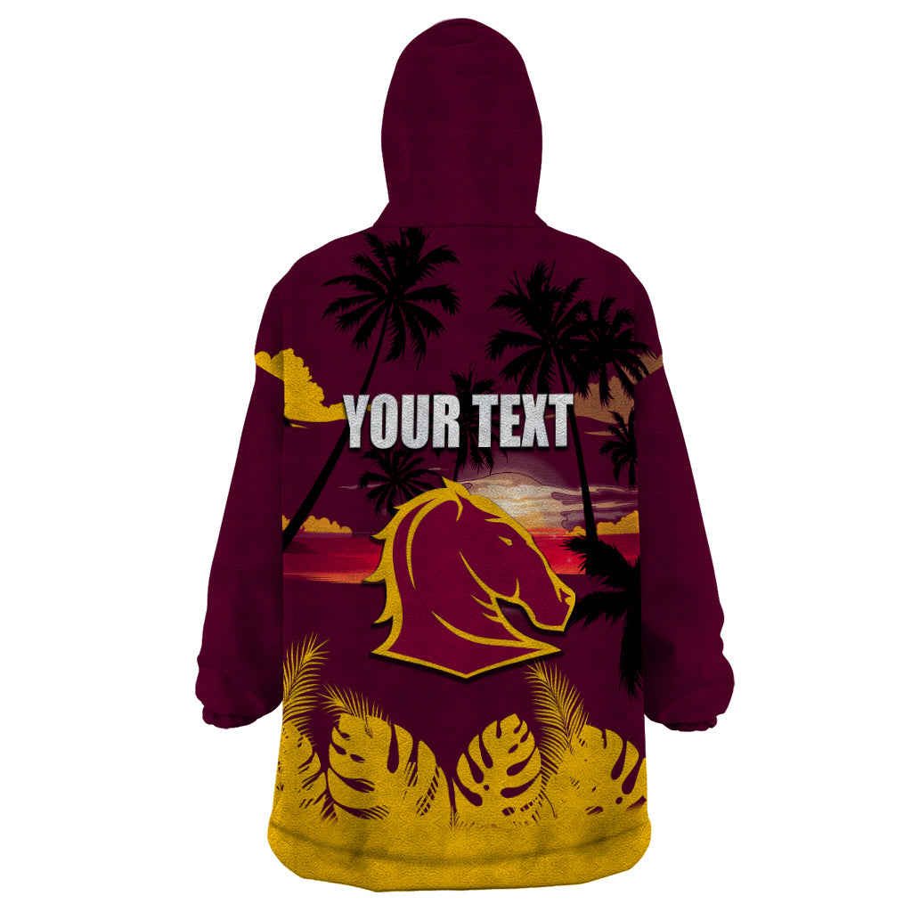 NRL Broncos Wearable Blanket Hoodie Summer Vibe Style - Vibe Hoodie Shop