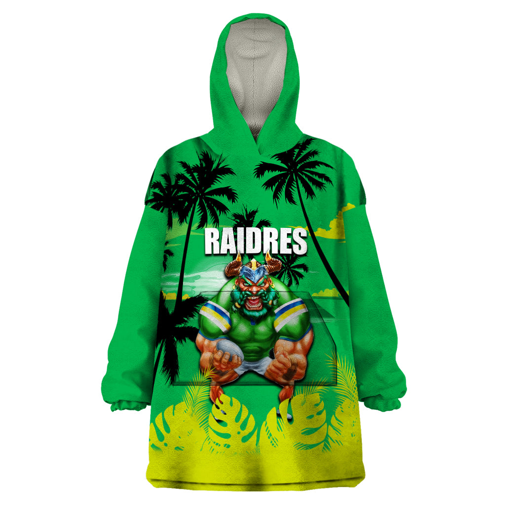 NRL Raiders Wearable Blanket Hoodie Summer Vibe Style - Vibe Hoodie Shop