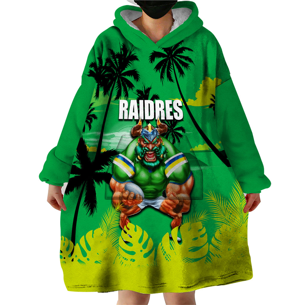 NRL Raiders Wearable Blanket Hoodie Summer Vibe Style - Vibe Hoodie Shop