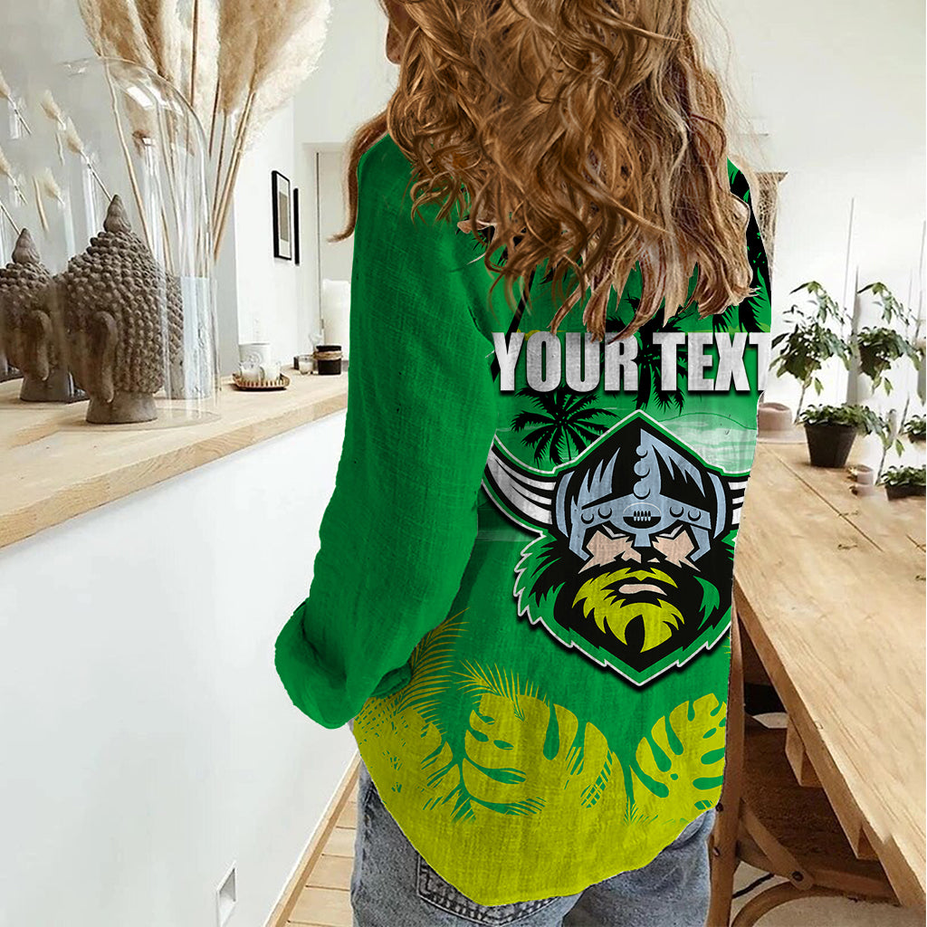 NRL Raiders Women Casual Shirt Summer Vibe Style - Vibe Hoodie Shop