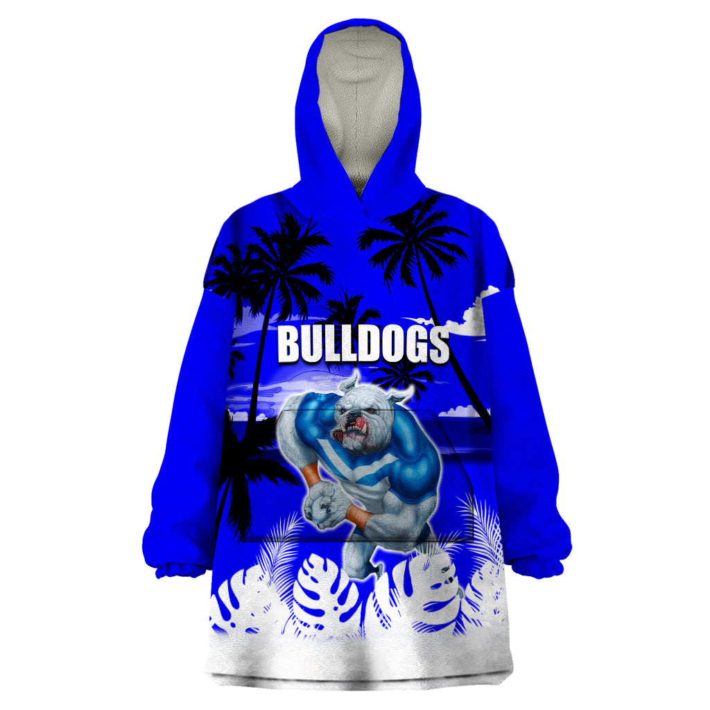 NRL Bulldogs Wearable Blanket Hoodie Summer Vibe Style - Vibe Hoodie Shop