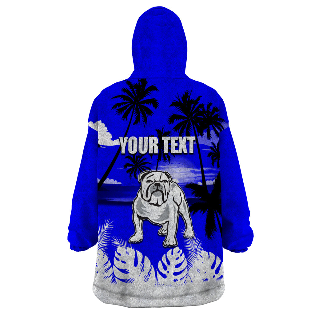 NRL Bulldogs Wearable Blanket Hoodie Summer Vibe Style - Vibe Hoodie Shop