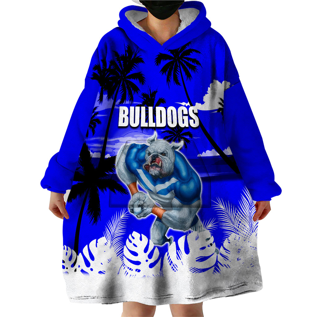 NRL Bulldogs Wearable Blanket Hoodie Summer Vibe Style - Vibe Hoodie Shop