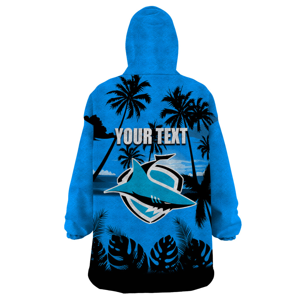 NRL Sharks Wearable Blanket Hoodie Summer Vibe Style - Vibe Hoodie Shop