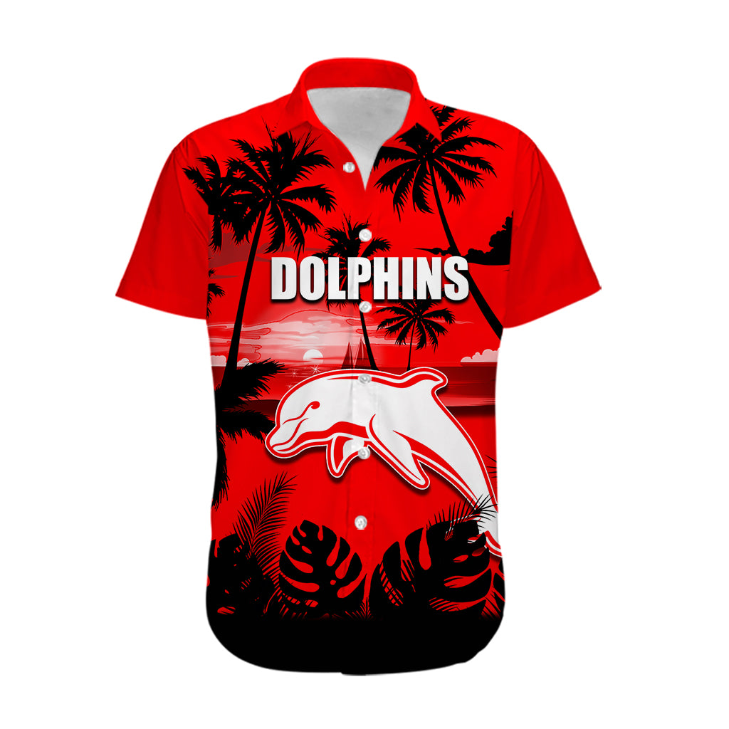 NRL Dolphins Hawaiian Shirt Summer Vibe Style - Vibe Hoodie Shop