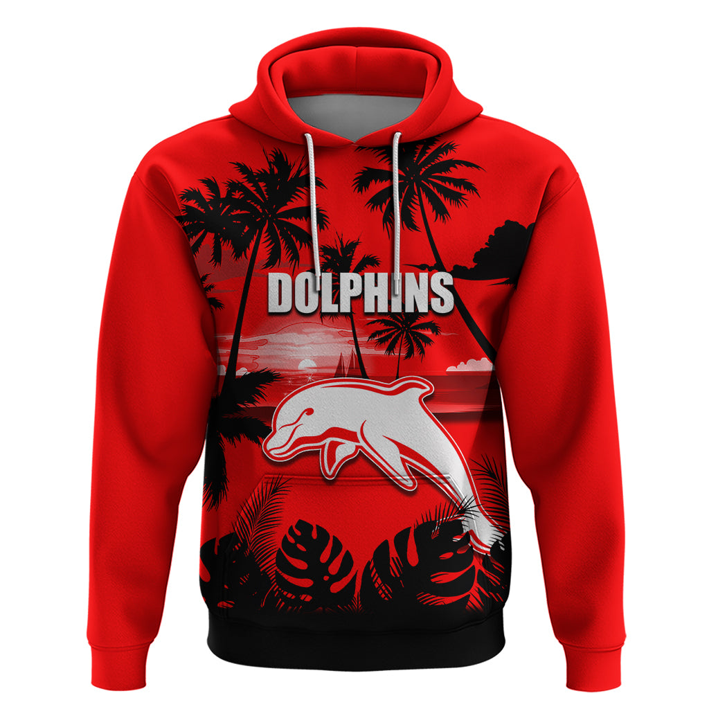 NRL Dolphins Hoodie Summer Vibe Style LT6 - Vibe Hoodie Shop