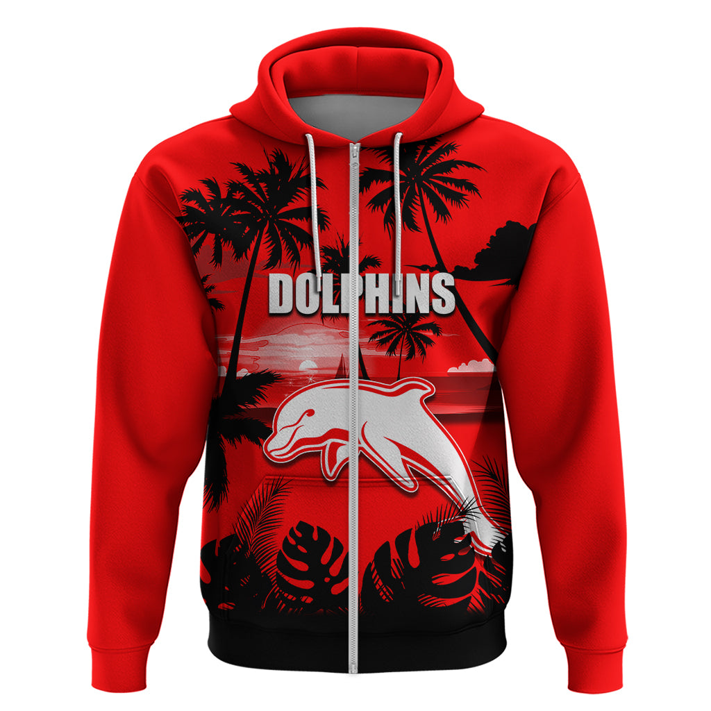 NRL Dolphins Hoodie Summer Vibe Style LT6 - Vibe Hoodie Shop
