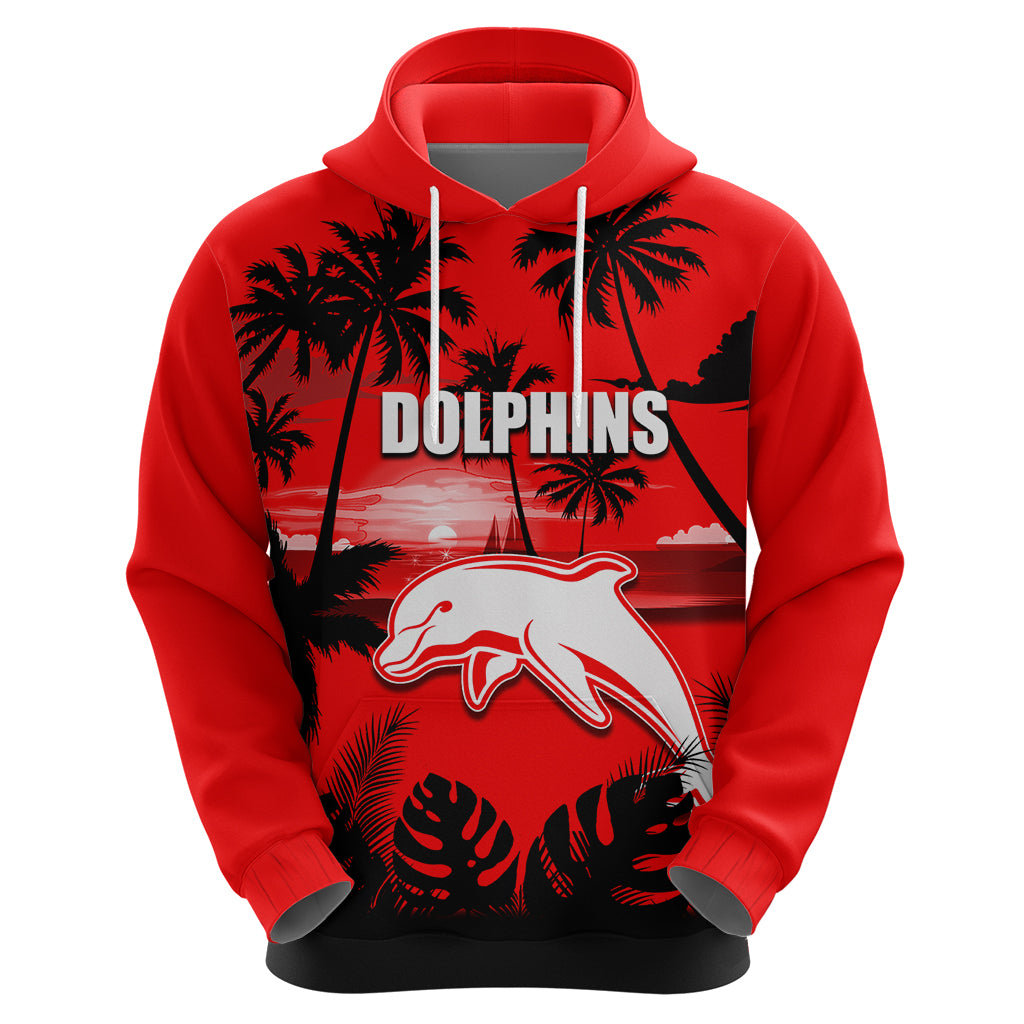 NRL Dolphins Hoodie Summer Vibe Style LT6 - Vibe Hoodie Shop