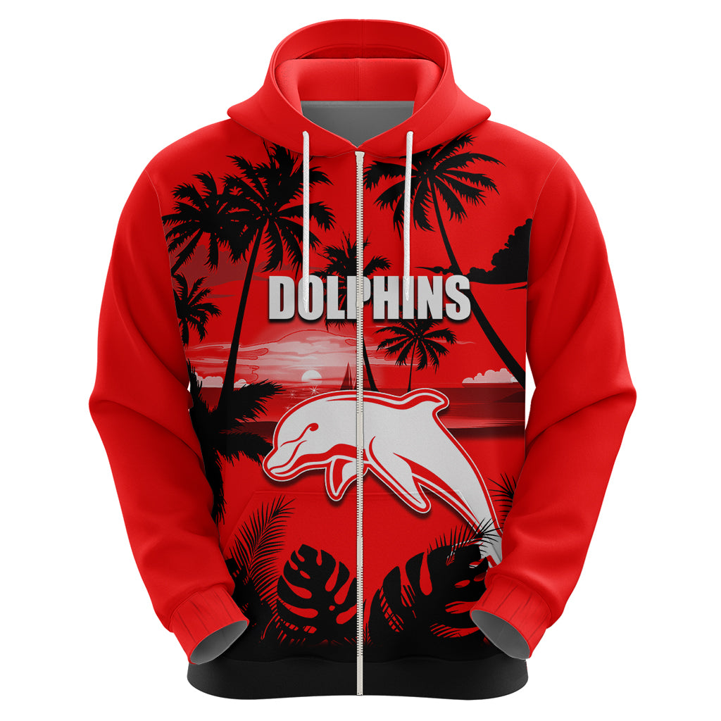 NRL Dolphins Hoodie Summer Vibe Style LT6 - Vibe Hoodie Shop