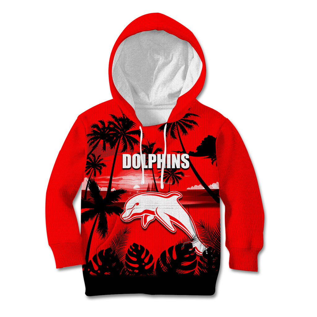 NRL Dolphins Kid Hoodie Summer Vibe Style - Vibe Hoodie Shop