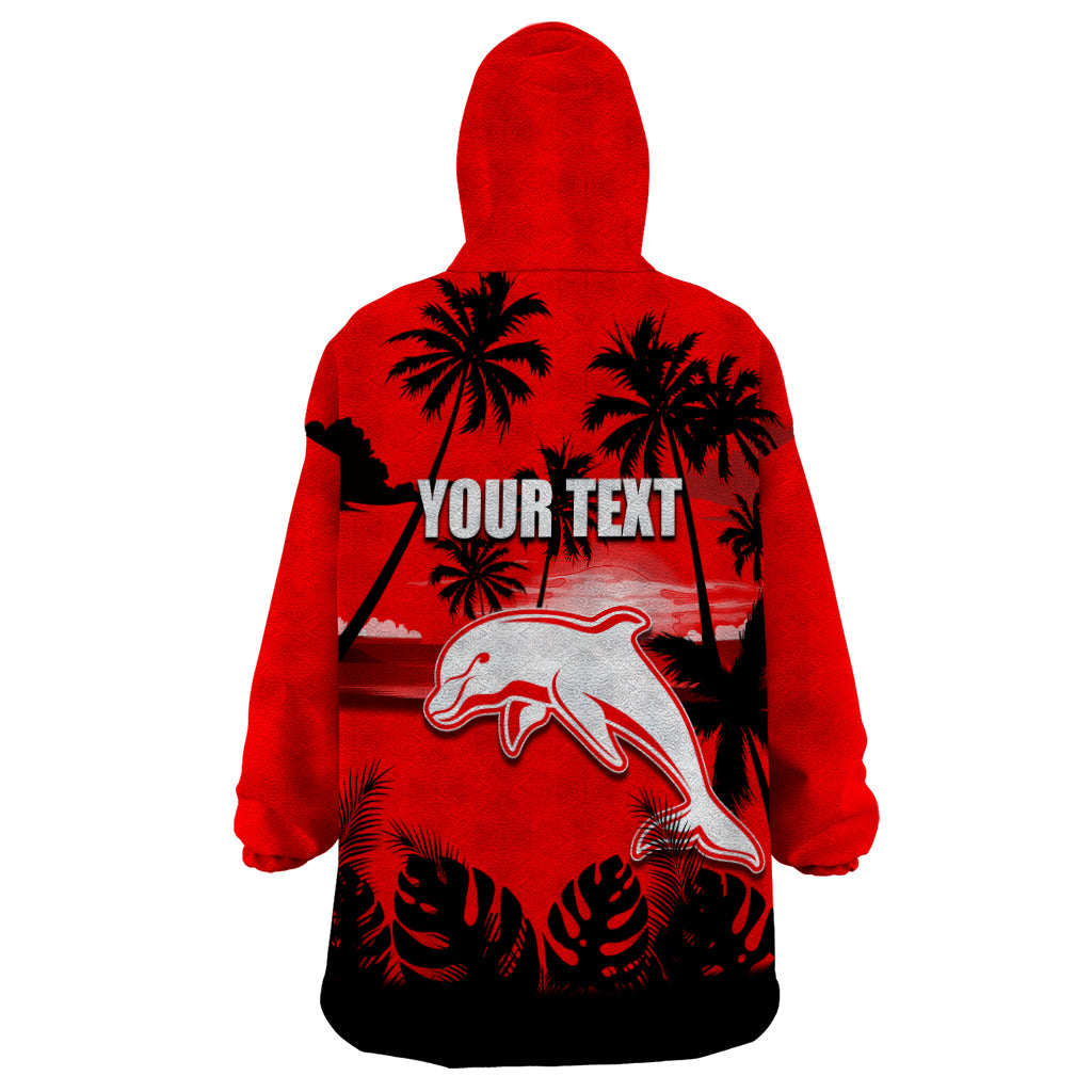 NRL Dolphins Wearable Blanket Hoodie Summer Vibe Style - Vibe Hoodie Shop