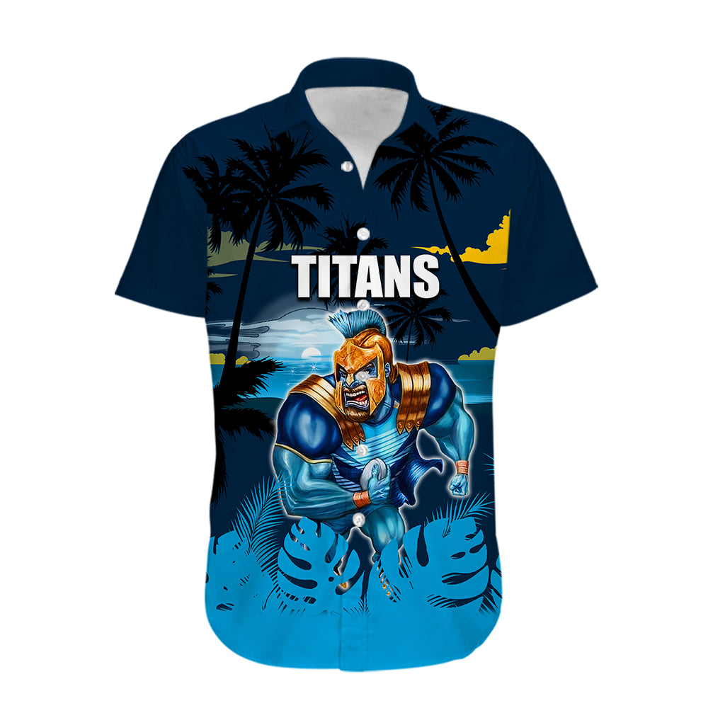 NRL Titans Hawaiian Shirt Summer Vibe Style - Vibe Hoodie Shop