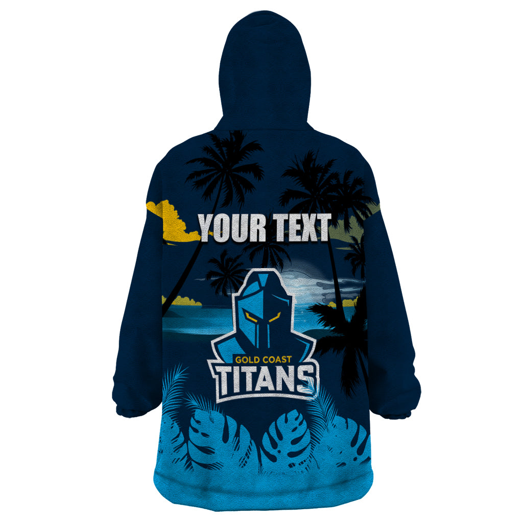 NRL Titans Wearable Blanket Hoodie Summer Vibe Style - Vibe Hoodie Shop