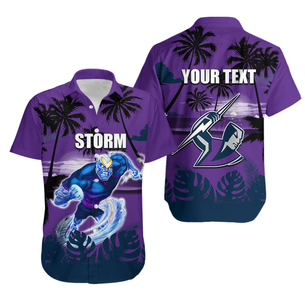 NRL Storm Hawaiian Shirt Summer Vibe Style - Vibe Hoodie Shop