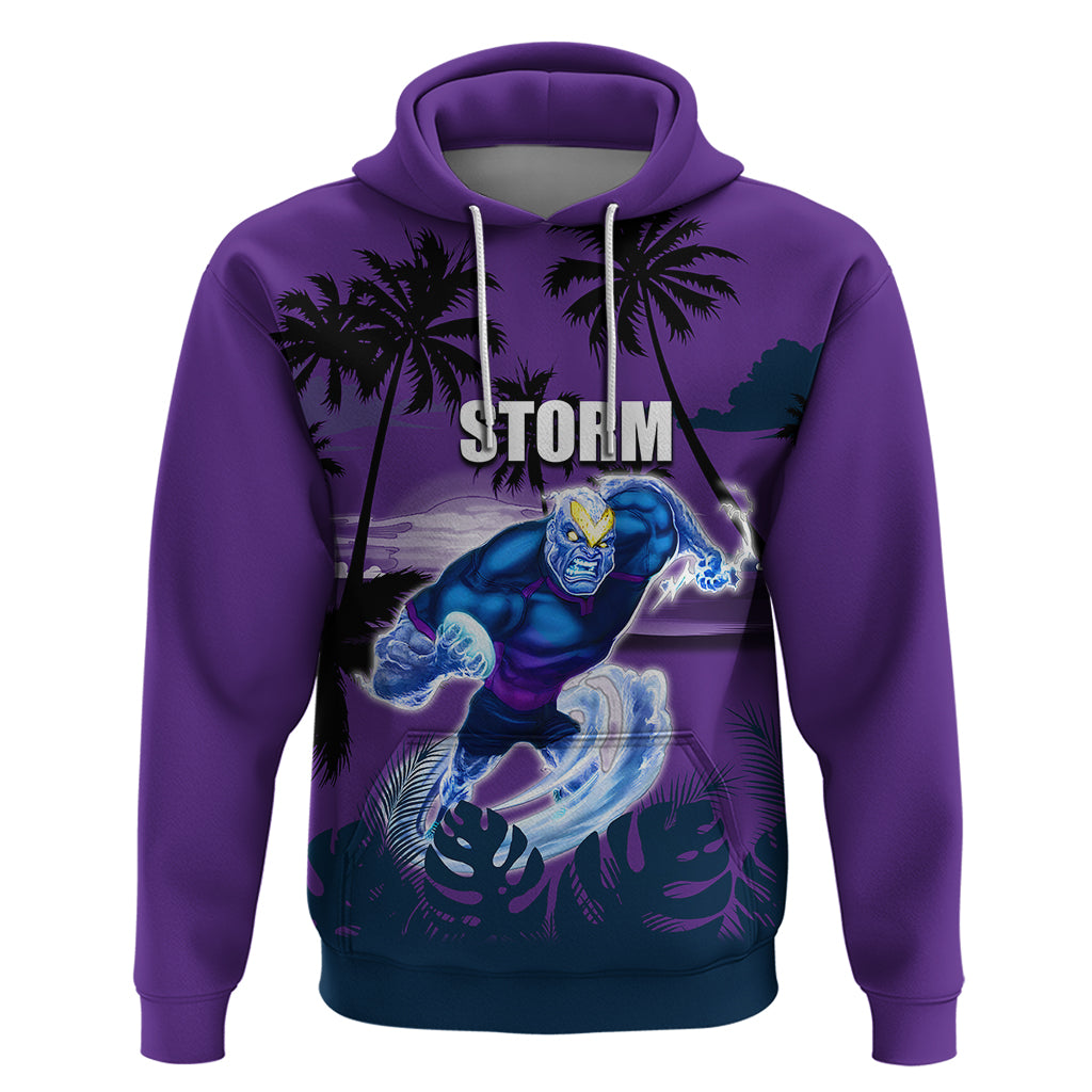 NRL Storm Hoodie Summer Vibe Style LT6 - Vibe Hoodie Shop