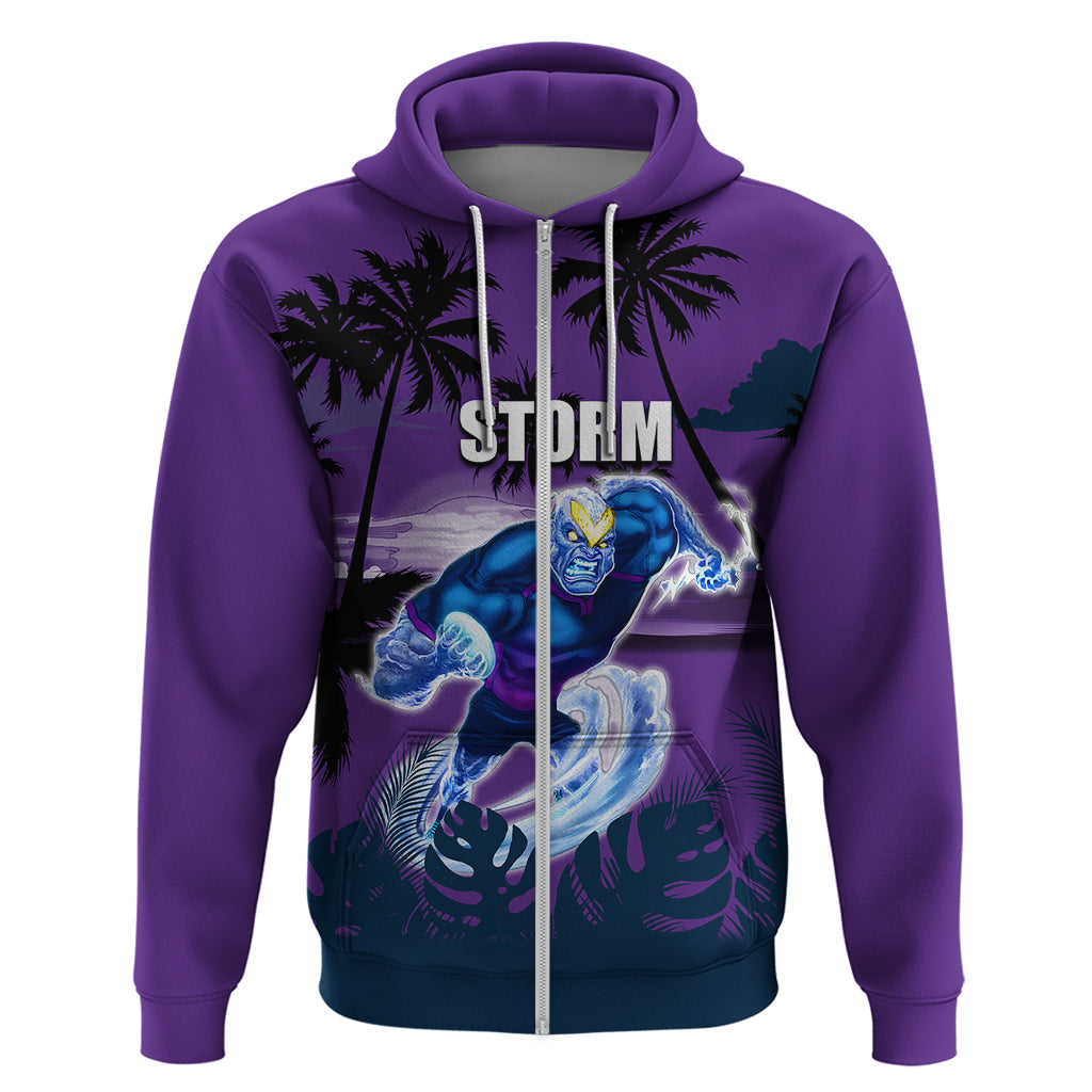 NRL Storm Hoodie Summer Vibe Style LT6 - Vibe Hoodie Shop
