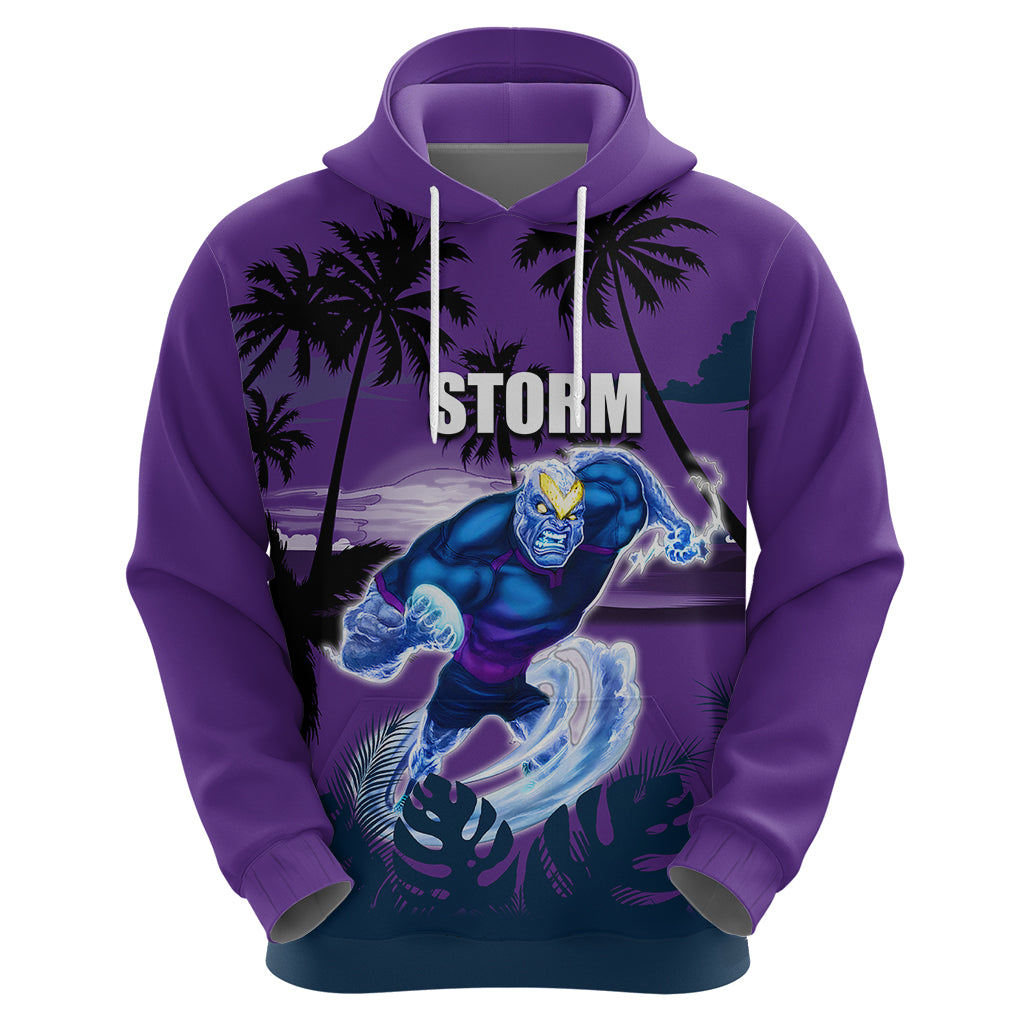 NRL Storm Hoodie Summer Vibe Style LT6 - Vibe Hoodie Shop