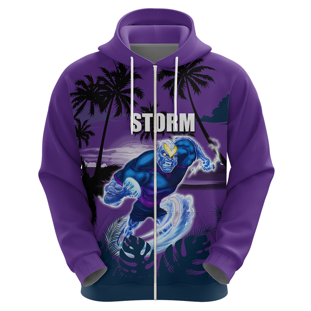 NRL Storm Hoodie Summer Vibe Style LT6 - Vibe Hoodie Shop