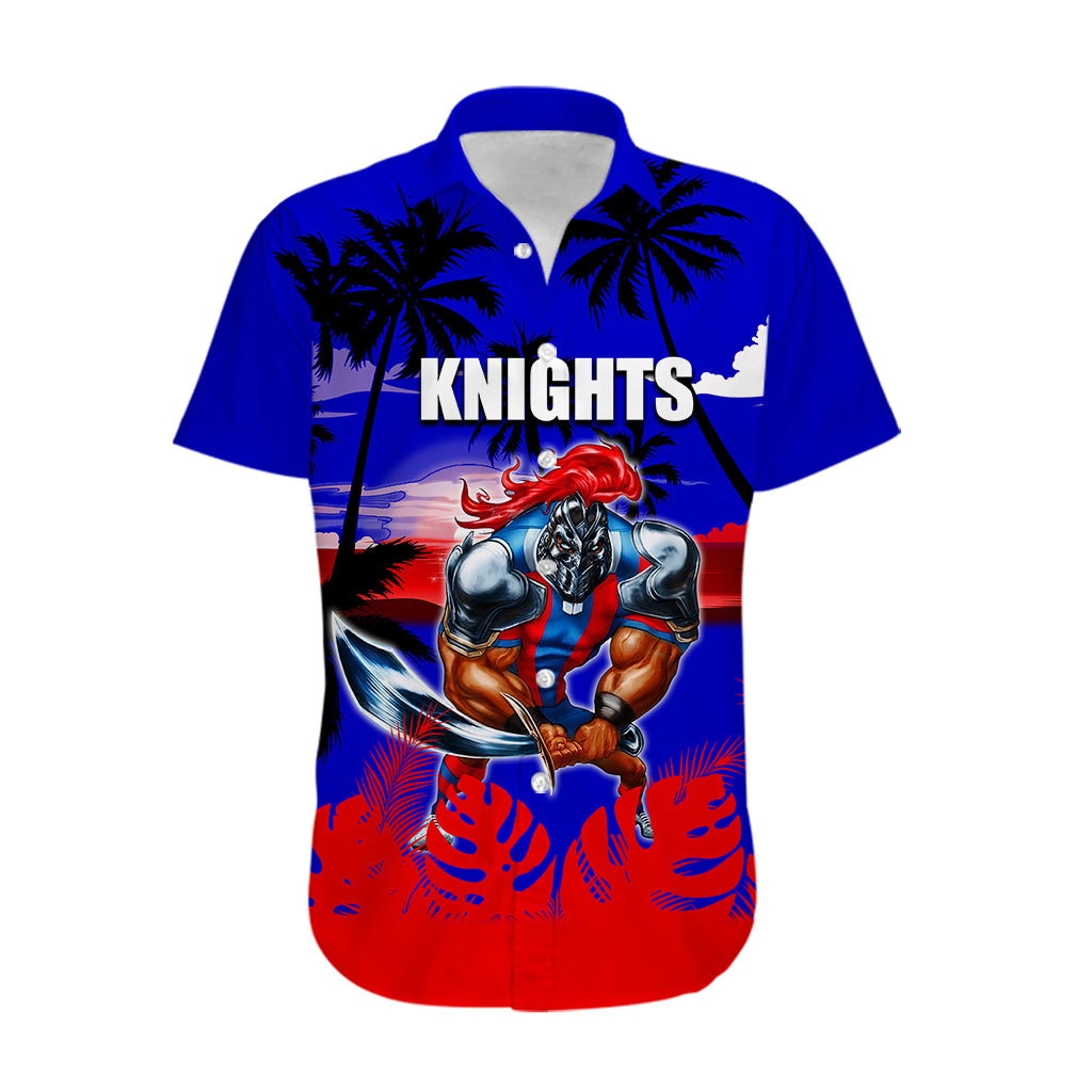 NRL Knights Hawaiian Shirt Summer Vibe Style - Vibe Hoodie Shop