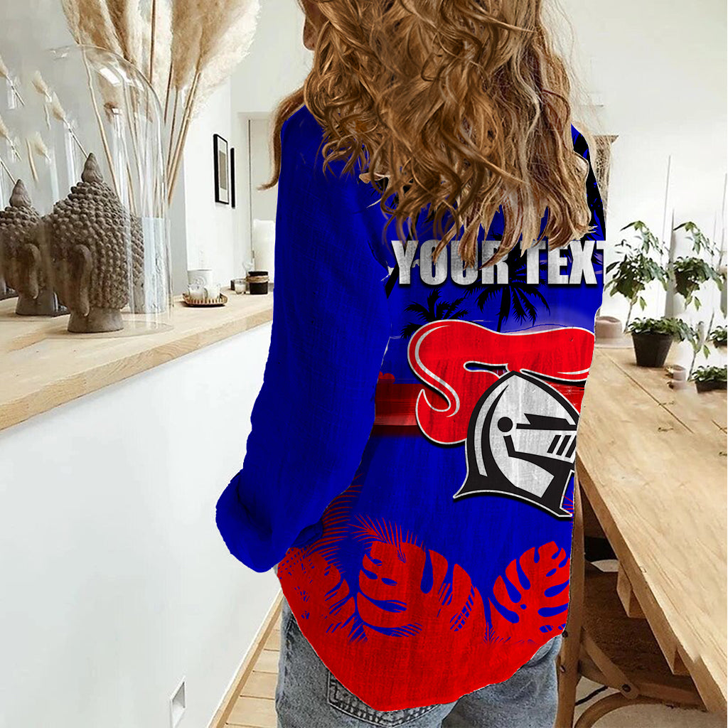 NRL Knights Women Casual Shirt Summer Vibe Style - Vibe Hoodie Shop