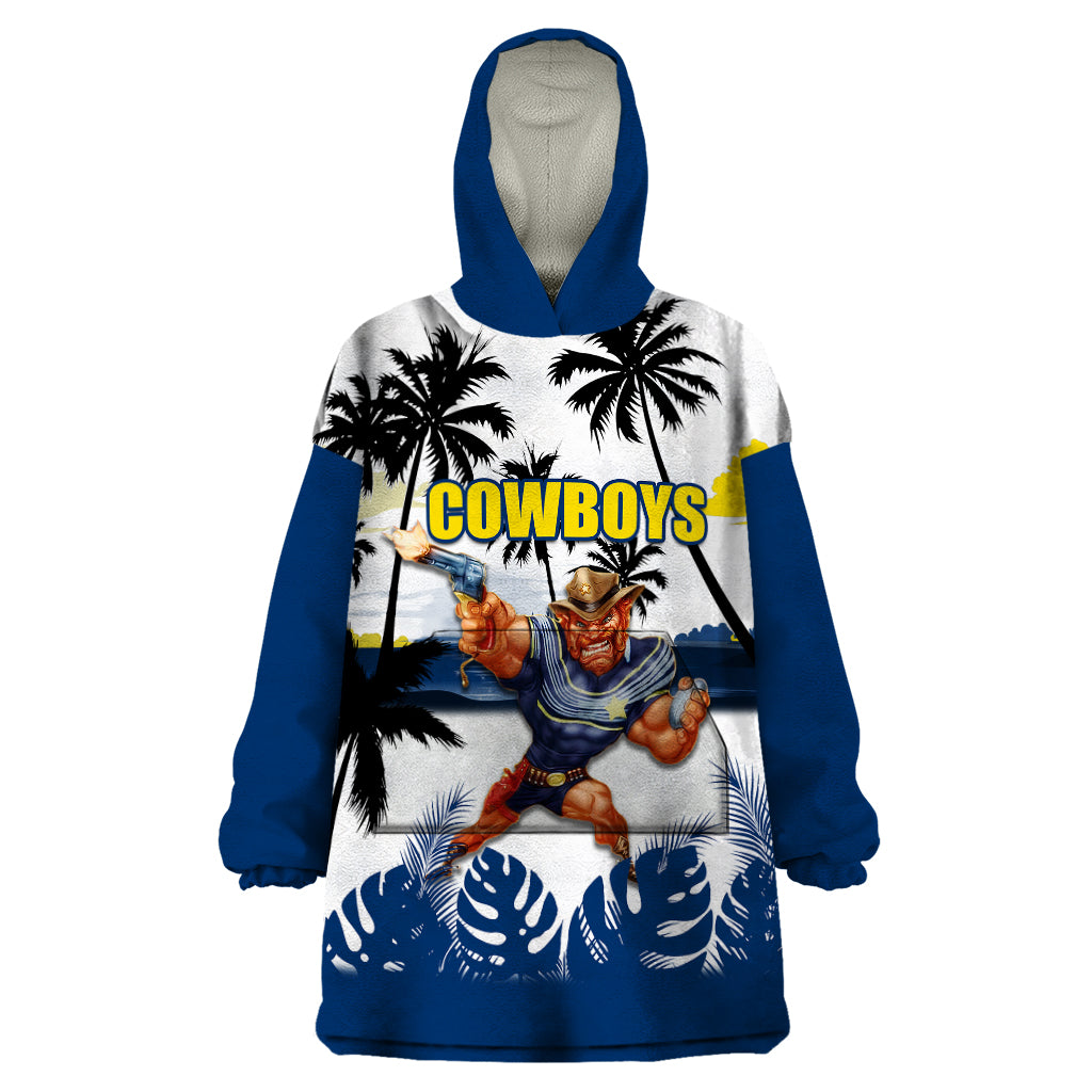 NRL Cowboys Wearable Blanket Hoodie Summer Vibe Style - Vibe Hoodie Shop