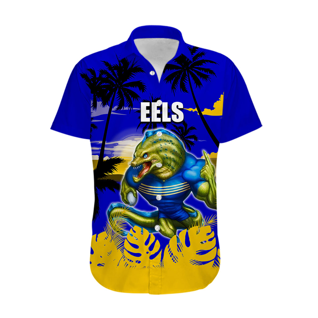 NRL Eels Hawaiian Shirt Summer Vibe Style - Vibe Hoodie Shop