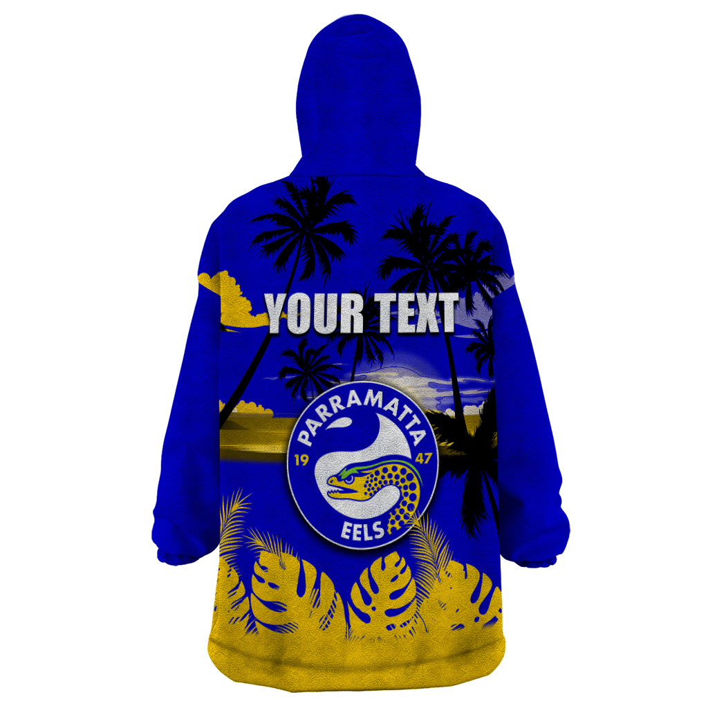 NRL Eels Wearable Blanket Hoodie Summer Vibe Style - Vibe Hoodie Shop