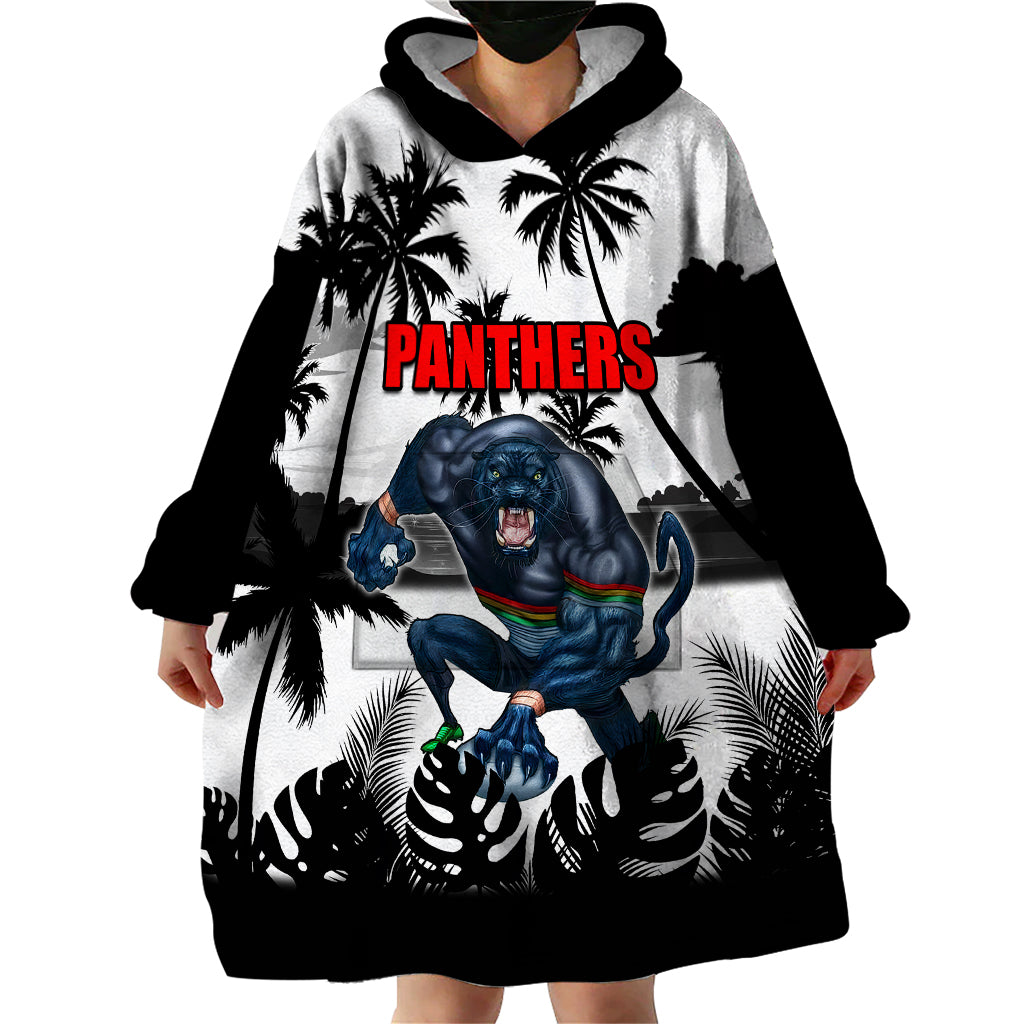 NRL Panthers Wearable Blanket Hoodie Summer Vibe Style - Vibe Hoodie Shop