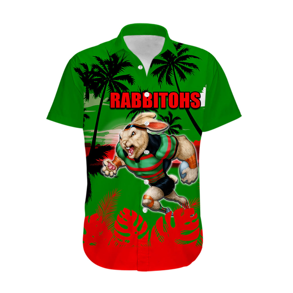 NRL Rabbitohs Hawaiian Shirt Summer Vibe Style - Vibe Hoodie Shop