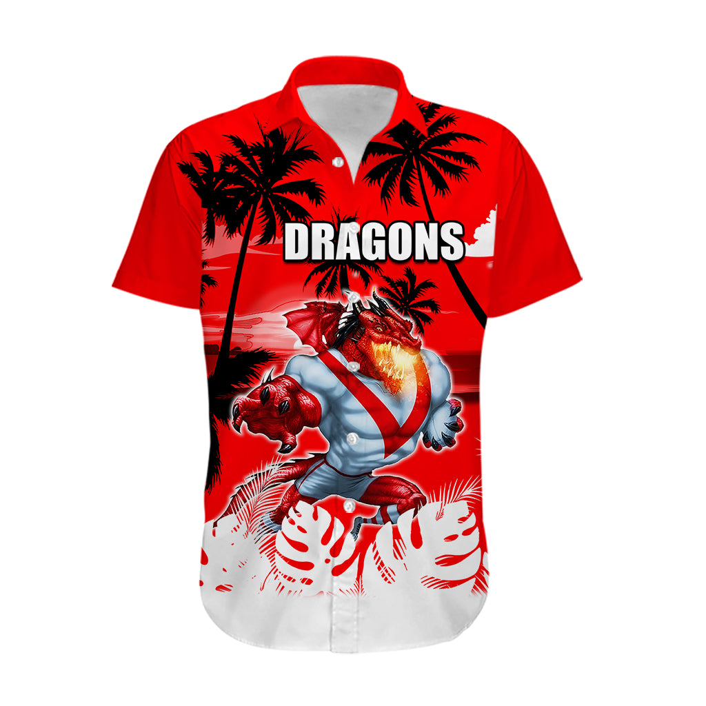 NRL Dragons Hawaiian Shirt Summer Vibe Style - Vibe Hoodie Shop