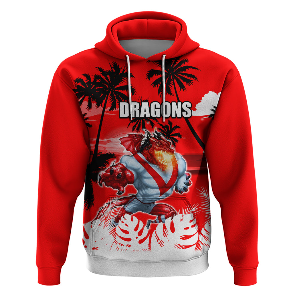NRL Dragons Hoodie Summer Vibe Style LT6 - Vibe Hoodie Shop