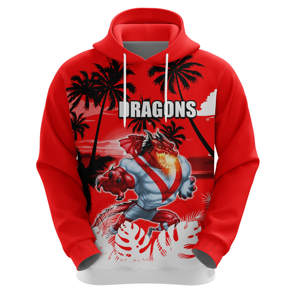 NRL Dragons Hoodie Summer Vibe Style LT6 - Vibe Hoodie Shop