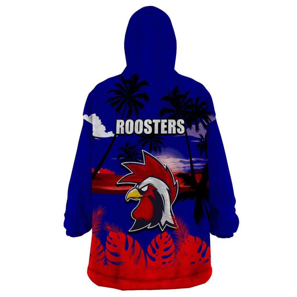 NRL Roosters Wearable Blanket Hoodie Summer Vibe Style - Vibe Hoodie Shop