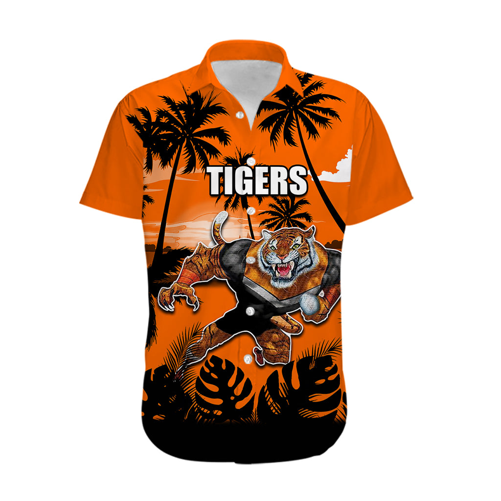 NRL Tigers Hawaiian Shirt Summer Vibe Style - Vibe Hoodie Shop