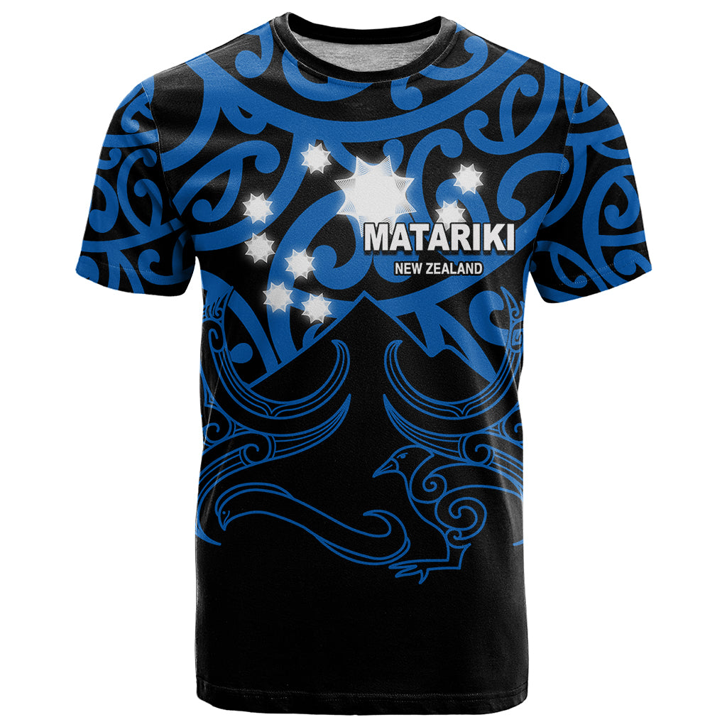 Matariki New Zealand T Shirt Maori New Year Blue - Vibe Hoodie Shop