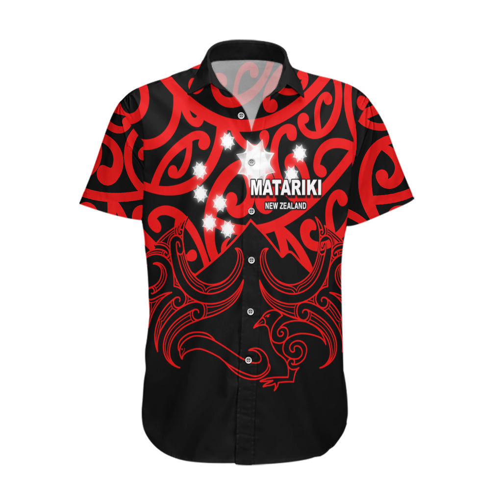 Matariki New Zealand Hawaiian Shirt Maori New Year Red - Vibe Hoodie Shop