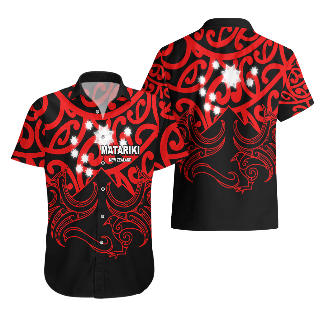 Matariki New Zealand Hawaiian Shirt Maori New Year Red - Vibe Hoodie Shop