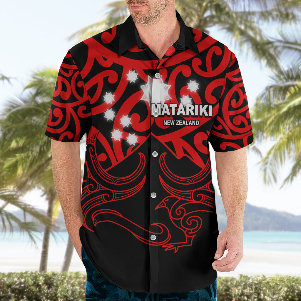 Matariki New Zealand Hawaiian Shirt Maori New Year Red - Vibe Hoodie Shop