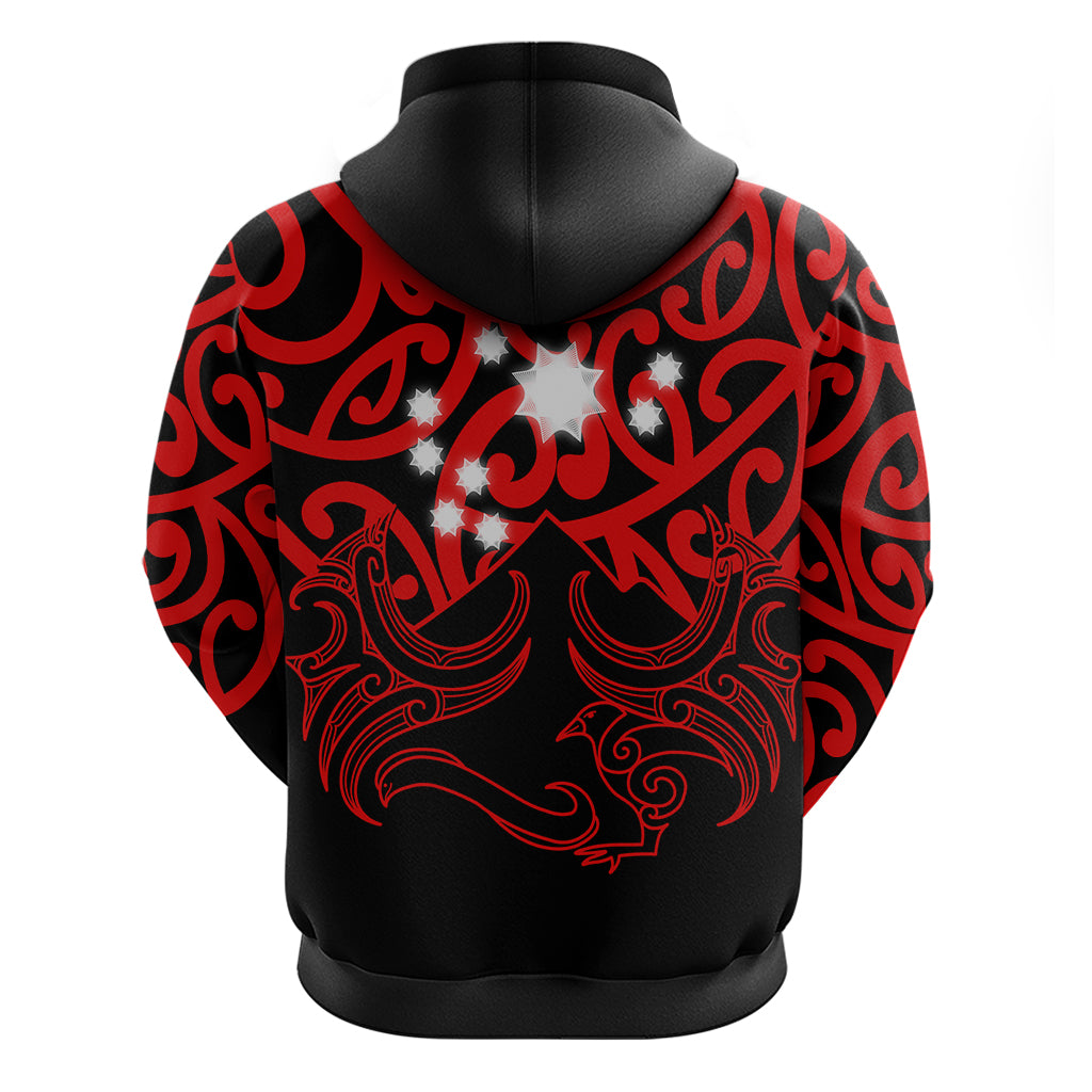 Matariki New Zealand Hoodie Maori New Year Red LT6 - Vibe Hoodie Shop