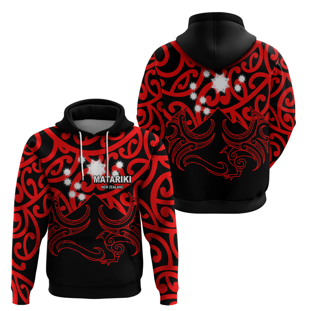 Matariki New Zealand Hoodie Maori New Year Red LT6 - Vibe Hoodie Shop