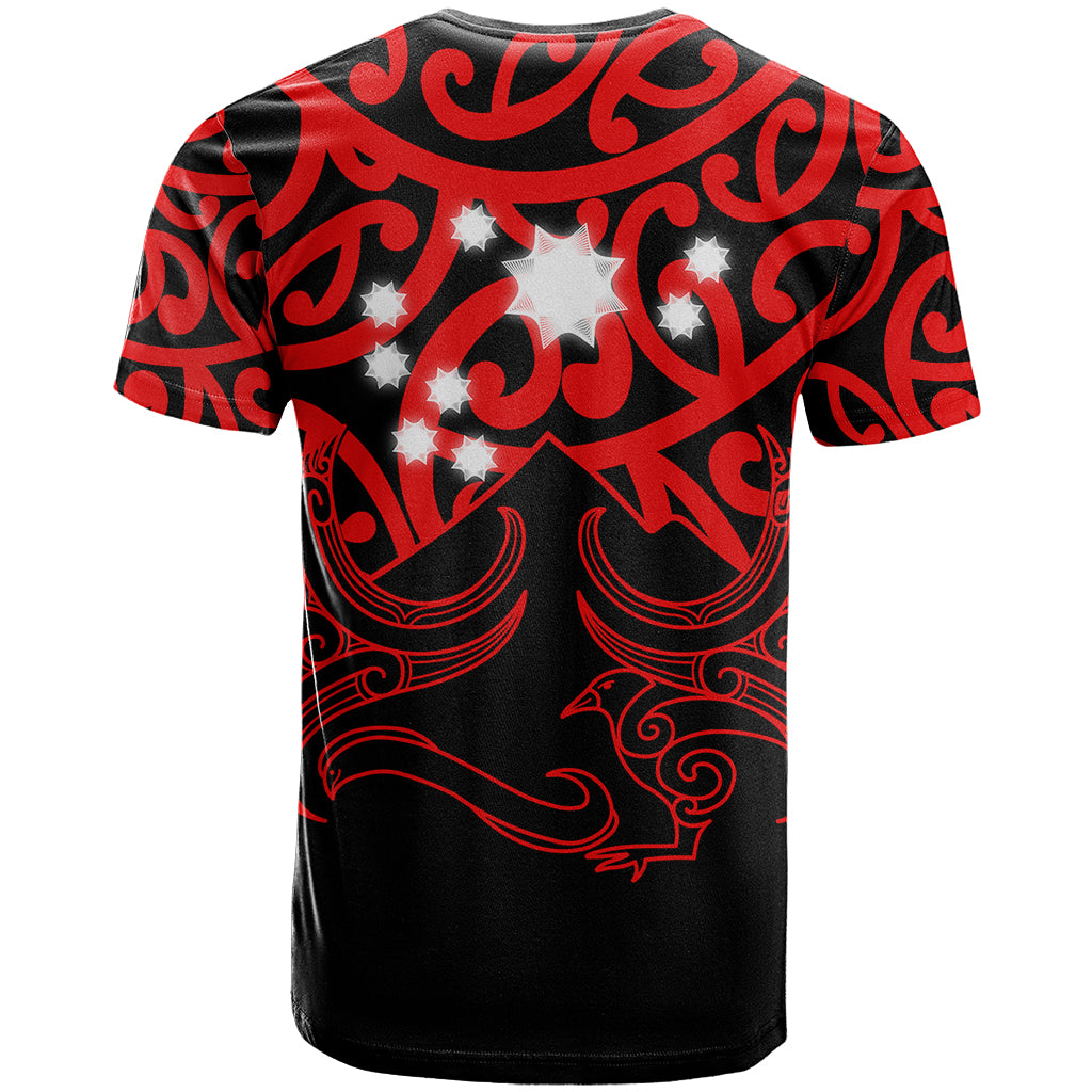 Matariki New Zealand T Shirt Maori New Year Red - Vibe Hoodie Shop