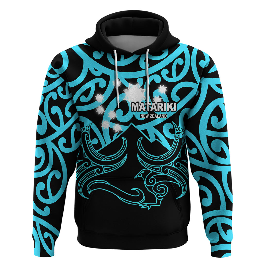Matariki New Zealand Hoodie Maori New Year Light Blue LT6 - Vibe Hoodie Shop
