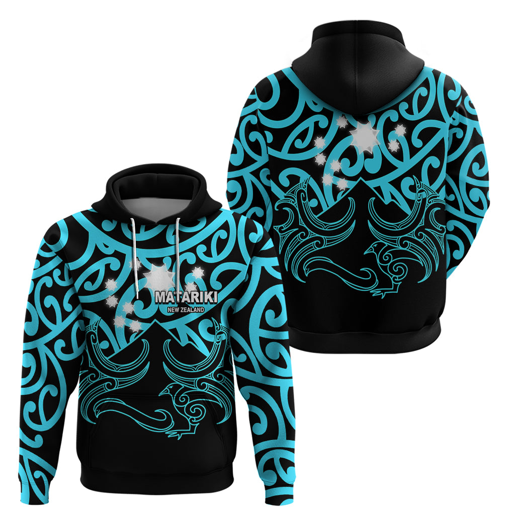 Matariki New Zealand Hoodie Maori New Year Light Blue LT6 - Vibe Hoodie Shop