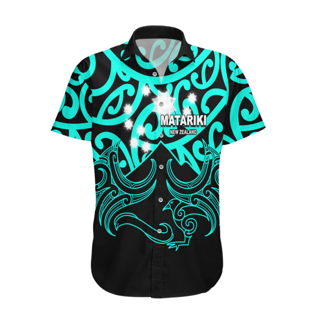 Matariki New Zealand Hawaiian Shirt Maori New Year Turquoise - Vibe Hoodie Shop