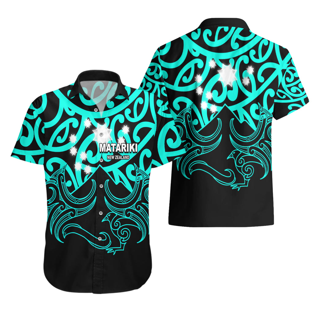Matariki New Zealand Hawaiian Shirt Maori New Year Turquoise - Vibe Hoodie Shop