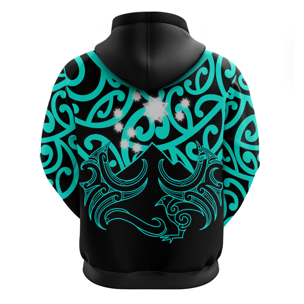 Matariki New Zealand Hoodie Maori New Year Turquoise LT6 - Vibe Hoodie Shop
