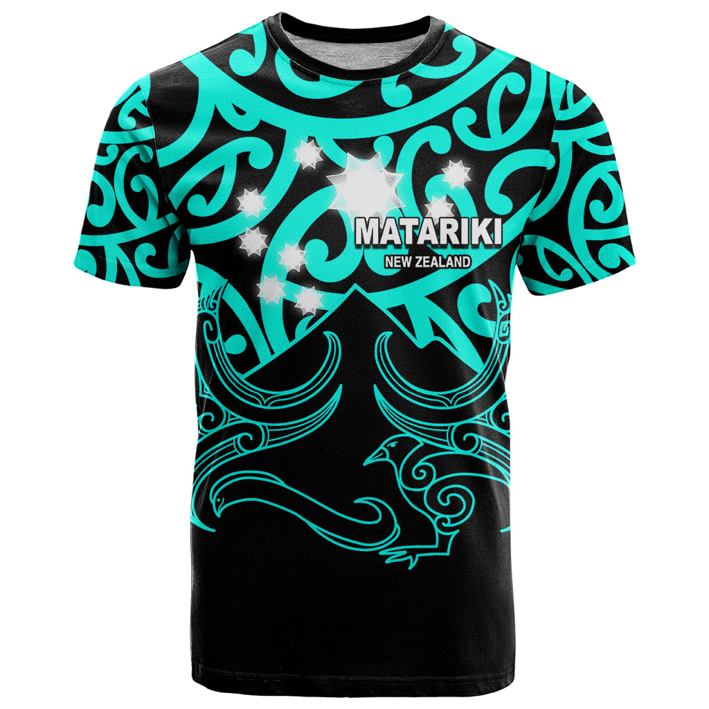 Matariki New Zealand T Shirt Maori New Year Turquoise - Vibe Hoodie Shop