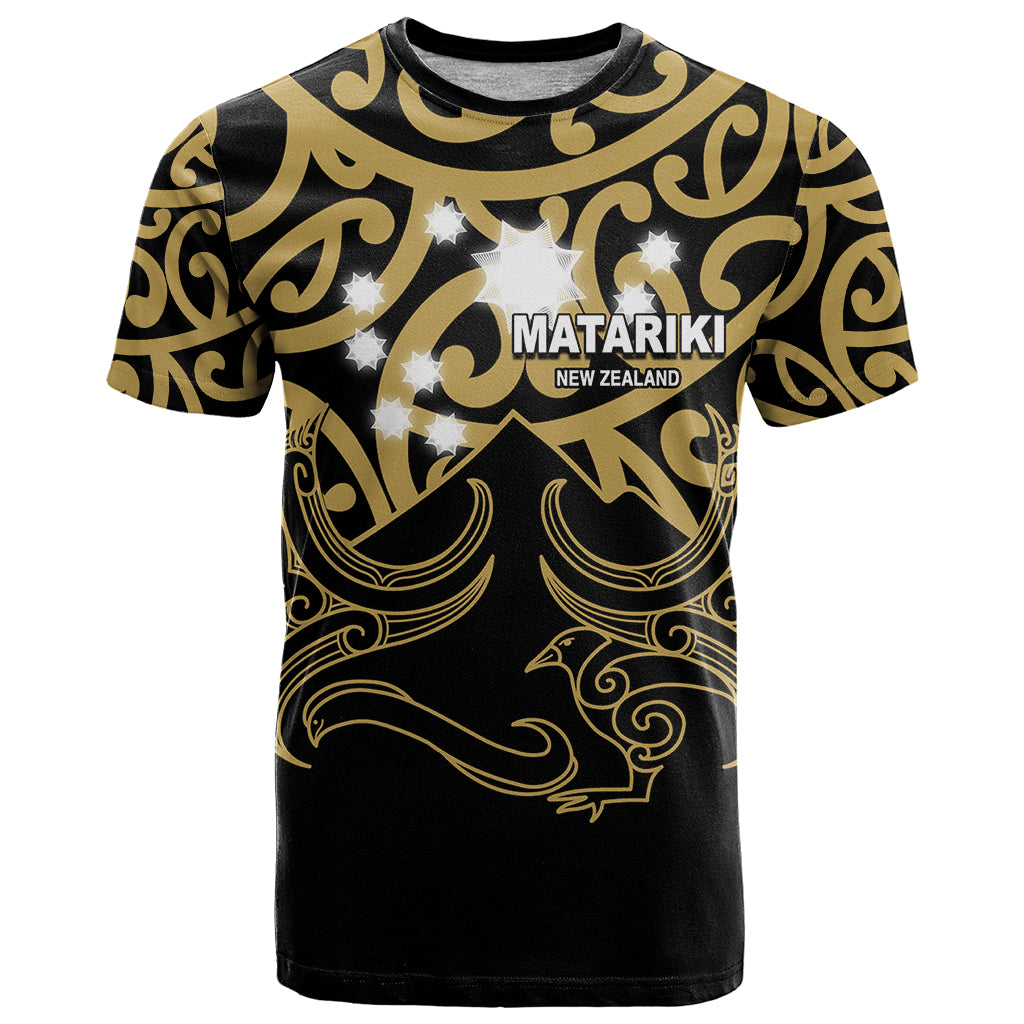 Matariki New Zealand T Shirt Maori New Year Gold - Vibe Hoodie Shop