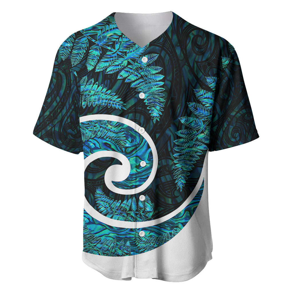 New Zealand Baseball Jersey Maori With Silver Fern Papua Shell Green Ver.1 - Vibe Hoodie Shop